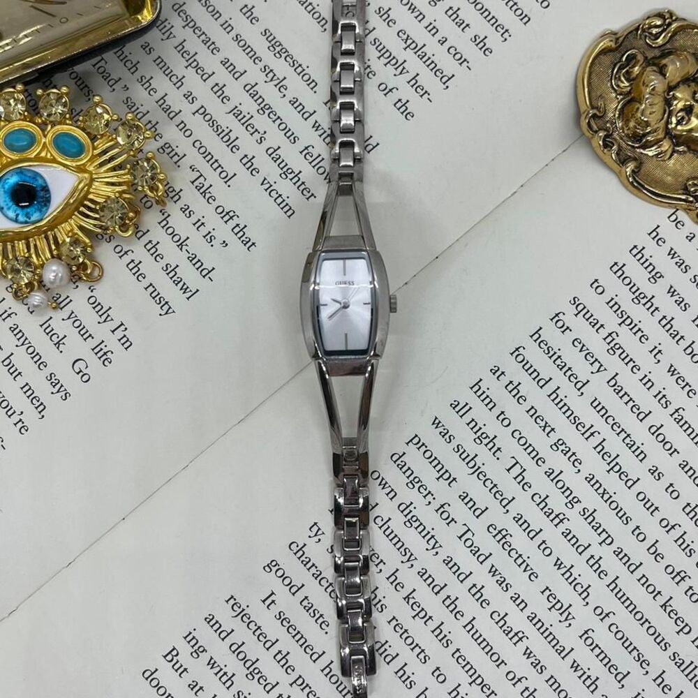 Silver Tone Guess Women's Watch